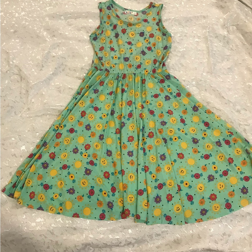 Dot Dot Smile Sun Floral Mint Girls' Dress Size 8/10